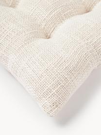 Coussin de chaise en coton Sasha, Beige clair, larg. 40 x long. 40 cm