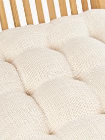 Cuscino sedia in cotone Sasha, Rivestimento: 100% cotone, Beige chiaro, Larg. 40 x Lung. 40 cm