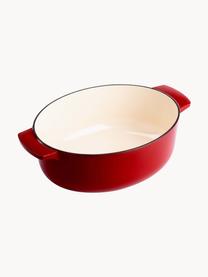 Ovale braadpan Doelle met antiaanbaklaag, Gietijzer met keramische antiaanbaklaag, Rood, L 40 cm, B 29 cm, H 16 cm