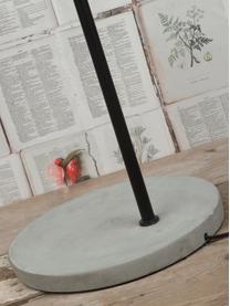 Lampada da terra grande con base in cemento Oslo, Nero, grigio, Alt. 190 cm