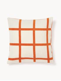 Housse de coussin 45x45 à motif carreaux Edison, 100 % coton

Le matériau est certifié STANDARD 100 OEKO-TEX®, 5726CIT, CITEVE, Orange, blanc crème, larg. 45 x long. 45 cm