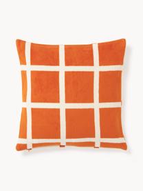 Housse de coussin 45x45 à carreaux Edison, 100 % coton

Le matériau est certifié STANDARD 100 OEKO-TEX®, 5726CIT, CITEVE, Orange, blanc crème, larg. 45 x long. 45 cm