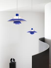 Lámpara de techo PH 5 Mini, Pantalla: metal recubierto, Cable: cubierto en tela, Azul real, Ø 30 x Al 16 cm