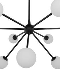 Grande suspension moderne en métal noir Space, Noir, larg. 81 x prof. 71 cm