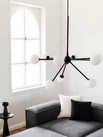 Grande suspension moderne en métal noir Space, Noir, larg. 81 x prof. 71 cm