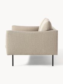 Sofa Moby (2-Sitzer), Bezug: Polyester Der hochwertige, Gestell: Massives Kiefernholz, FSC, Füße: Metall, pulverbeschichtet, Webstoff Beige, B 170 x T 95 cm