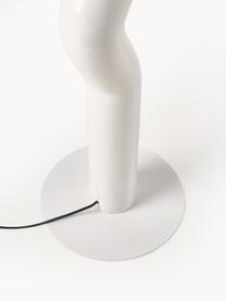 Vloerlamp Memphis, Polyresin, Crèmewit, H 172 cm