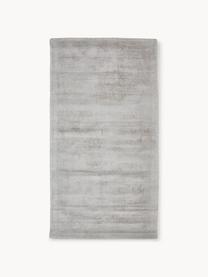 Handgewebter Viskoseteppich Jane, Flor: 100 % Viskose, Hellgrau, B 160 x L 230 cm (Größe M)