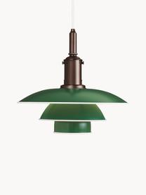 Hanglamp PH 3½-3, Lampenkap: gecoat aluminium, Groen, koper, Ø 33 x H 31 cm