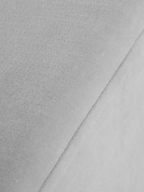 Banquette en velours Harper, Revêtement : gris clair Pied : couleur dorée, mat, larg. 140 x haut. 45 cm