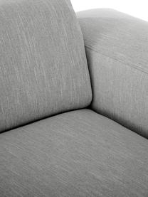 Ecksofa Melva (3-Sitzer) in Grau, Bezug: Polyester Der hochwertige, Gestell: Massives Kiefernholz, Spa, Webstoff Grau, B 240 x T 144 cm