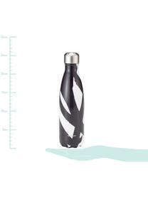 Bidon termiczny Swirl Hydra, Czarny, biały, Ø 7 x W 26 cm