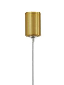 Grosse LED-Pendelleuchte Elettra, Baldachin: Aluminium, beschichtet, Goldfarben, B 120 x H 2 cm