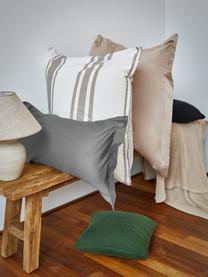 Poszewka na poduszkę z organicznej satyny bawełnianej  Premium, 2 szt., Ciemny szary, S 40 x D 80 cm