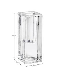 Kerzenhalter Classic, Glas, Transparent, 4 x 10 cm