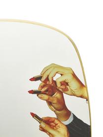 Design wandspiegel Lipsticks, Frame: MDF, Handen met lippenstift, B 54 x H 59 cm