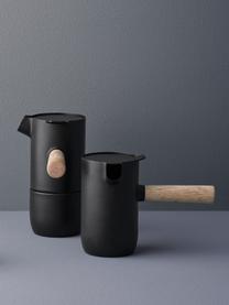 Cafetière espresso Collar, Récipient : noir, mat<br>Poignée : brun clair