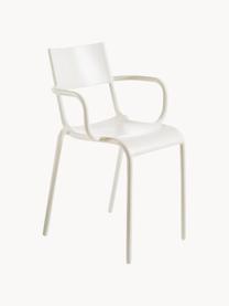 Silla con reposabrazos Generic, apilable, Polipropileno modificado teñido, Blanco, An 53 x Al 52 cm