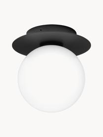 Exteriérové nástenné svietidlo Liila, Čierna, biela, Ø 17 x V 17 cm