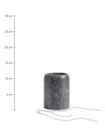 Vaso cepillo de dientes de mámol Aggaz, Mármol, Mármol gris, Ø 8 x Al 10 cm