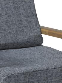 Kindersessel Lounge, Bezug: Polyester, Gestell: Gummibaumholz, Grau, Braun, B 40 x H 35 cm