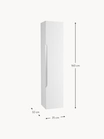 Belsk hoge badkamerkast, B 35 cm, Wit, B 35 x H 160 cm