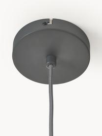 Hanglamp Beau van netstof, Lampenkap: textiel, Baldakijn: gepoedercoat metaal, Grijs, B 60 x H 29 cm