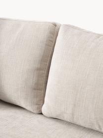 Sofa Tribeca (3-Sitzer), Bezug: 100 % Polyester Der strap, Gestell: Buchenholz, Kiefernholz, , Füße: Kiefernholz Dieses Produk, Webstoff Hellbeige, B 228 x T 104 cm