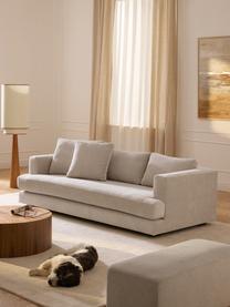 Sofa Tribeca (3-osobowa), Tapicerka: 100% poliester Dzięki tka, Stelaż: drewno bukowe, drewno sos, Nogi: drewno sosnowe Ten produk, Jasnobeżowa tkanina, S 228 x G 104 cm