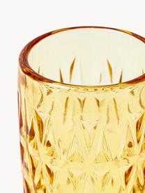 Champagneglazen Geometrie met structuurpatroon, set van 6, Glas, Meerkleurig, Ø 6 x H 18 cm, 160 ml