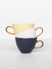 Taza de café Good Morning, Gres, Amarillo, dorado, Ø 11 x Al 8 cm, 350 ml