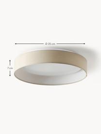 Plafonnier LED Helen, Blanc crème, Ø 52 x haut. 11 cm