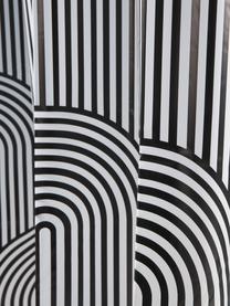 Douchegordijn Brave in wit/zwart, 100% kunststof (PEVA), Zwart, wit, B 180 x L 200 cm