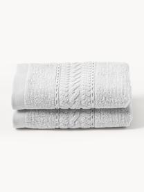 Asciugamano in varie misure Cordelia, Grigio chiaro, Telo bagno, Larg. 70 x Lung. 140 cm