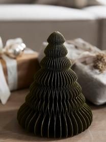 Sapin de Noël en papier Paper Pine, Carton, Vert olive, Ø 13 x haut. 15 cm