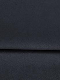 Divano letto 3 posti in velluto blu scuro con contenitore Lea, Rivestimento: velluto di poliestere Il , Piedini: metallo verniciato a polv, Velluto blu scuro, ottonato, Larg. 215 x Alt. 94 cm