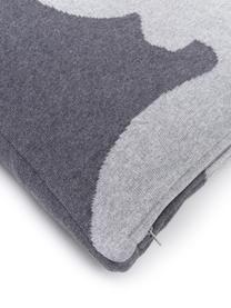 Poszewka na poduszkę Antler, 100% bawełna, Ciemnoszary, jasnoszary, S 40 x D 40 cm