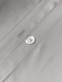 Povlak na přikrývku z bavlněného saténu Comfort, Tmavě šedá, Š 200 cm, D 200 cm