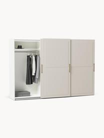 Modularer Schwebetürenschrank Charlotte, 300 cm Breite, mehrere Varianten, Korpus: Spanplatte, melaminbeschi, Beige, Basic Interior, B 300 x H 200 cm