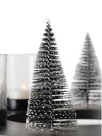 Świecznik na tealighty Segde, Szkło, drewno naturalne, tworzywo sztuczne, metal powlekany, Czarny, Ø 30 x W 12 cm