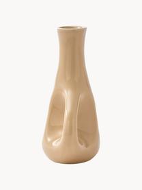Ručne vyrobená keramická váza Three Ears, V 21 cm, Keramika, Béžová, Š 17 x V 21 cm