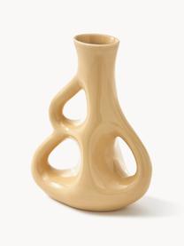 Handgefertigte Keramik-Vase Three Ears, H 21 cm, Keramik, Beige, B 17 x H 21 cm