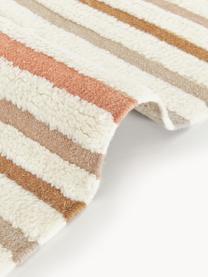 Tapis kilim tissé main avec franges Calais, 80 % laine, 20 % coton

Les tapis en laine peuvent perdre des fibres lors des premières semaines et des peluches peuvent se former, ce phénomène est naturel et diminue à mesure de votre usage et du temps, Beige, terracotta, taupe, larg. 80 x long. 150 cm (taille XS)