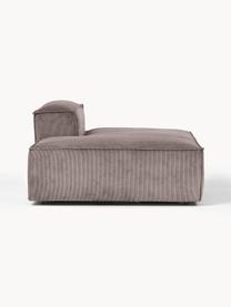 Chaise longue module Lennon van corduroy, Bekleding: corduroy (92% polyester, , Frame: massief grenenhout, multi, Poten: kunststof Dit product is , Corduroy taupe, B 150 x D 119 cm, rugleuning rechts