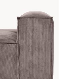 Chaise longue module Lennon van corduroy, Bekleding: corduroy (92% polyester, , Frame: massief grenenhout, multi, Poten: kunststof Dit product is , Corduroy taupe, B 150 x D 119 cm, rugleuning rechts