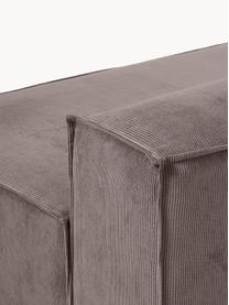 Chaise longue module Lennon van corduroy, Bekleding: corduroy (92% polyester, , Frame: massief grenenhout, multi, Poten: kunststof Dit product is , Corduroy taupe, B 150 x D 119 cm, rugleuning rechts