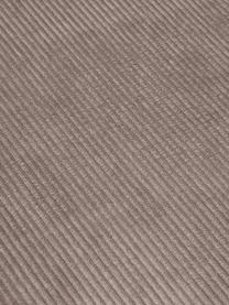 Ottomane-Modul Lennon aus Cord, Bezug: Cord (92 % Polyester, 8 %, Gestell: Massives Kiefernholz, Spe, Cord Taupe, B 150 x T 119 cm, Rückenlehne rechts