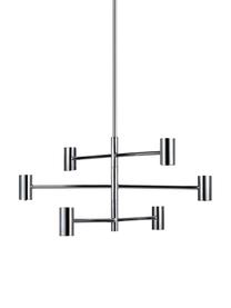 Lampada a sospensione in argento Capital, Baldacchino: ottone cromato, Cromo, Ø 63 cm