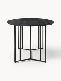 Table ovale en bois de manguier Luca, tailles variées, Manguier laqué, cadre noir, larg. 240 x prof. 100 cm