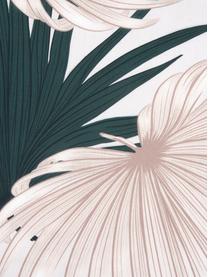 Sábana encimera de satén Aloha, Multicolor, beige, Cama 180/200 cm (270 x 270 cm)